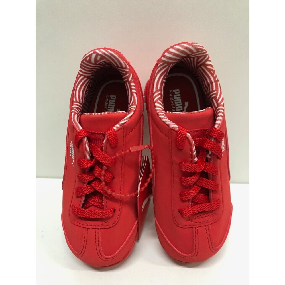 PUMA ROMA NM  Kids Sneakers Shoes Unisex US 8M color red/white -360460 05 - Picture 3 of 8